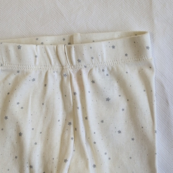 joe fresh star print neutral cotton joggers pants 0-3 months baby unisex - Picture 2 of 4